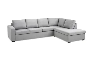 Crazy 4-sits Högervänd L-formad Schäslongsoffa i Tyg - Grå - Möbler - Soffa - Divansoffa & schäslongsoffa - 3 sits soffa med divan