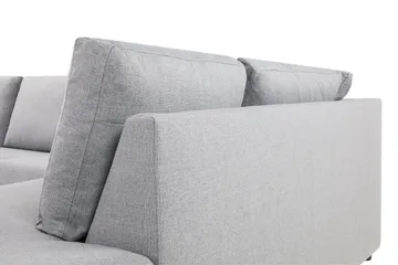 Crazy 4-sits Högervänd L-formad Schäslongsoffa i Tyg - Grå - Möbler - Soffa - Divansoffa & schäslongsoffa - 3 sits soffa med divan