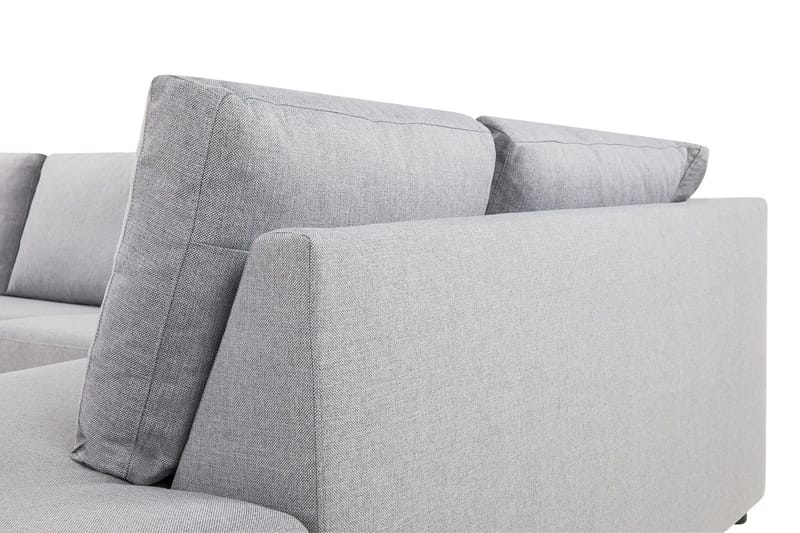 Crazy 4-sits Högervänd L-formad Schäslongsoffa i Tyg - Grå - Möbler - Soffa - Divansoffa & schäslongsoffa - 3 sits soffa med divan
