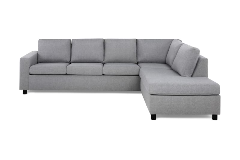 Crazy 4-sits Högervänd L-formad Schäslongsoffa i Tyg - Grå - Möbler - Soffa - Divansoffa & schäslongsoffa - 3 sits soffa med divan