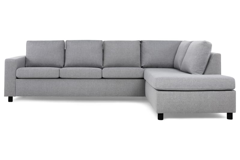 Crazy 4-sits Högervänd L-formad Schäslongsoffa i Tyg - Grå - Möbler - Soffa - Divansoffa & schäslongsoffa - 3 sits soffa med divan