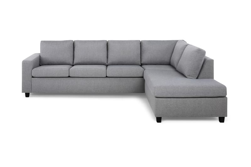 Crazy 4-sits Högervänd L-formad Schäslongsoffa i Tyg - Grå - Möbler - Soffa - Divansoffa & schäslongsoffa - 3 sits soffa med divan