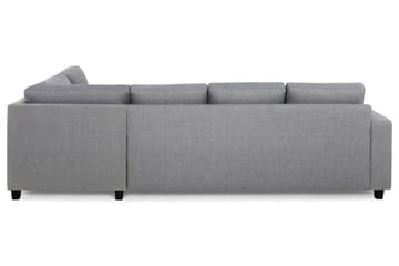 Crazy 4-sits Högervänd L-formad Schäslongsoffa i Tyg - Grå - Möbler - Soffa - Divansoffa & schäslongsoffa - 3 sits soffa med divan