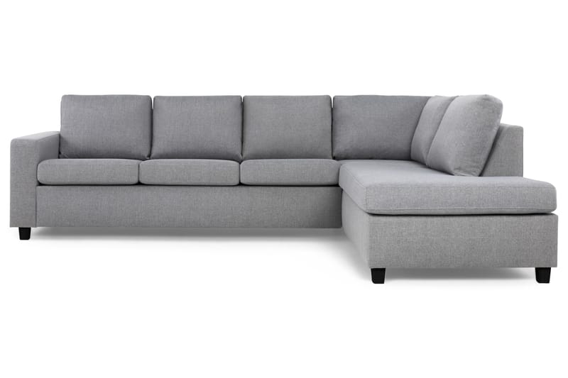 Crazy 4-sits Högervänd L-formad Schäslongsoffa i Tyg - Grå - Möbler - Soffa - Divansoffa & schäslongsoffa - 3 sits soffa med divan