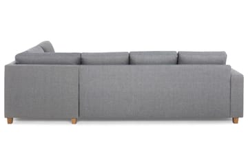 Crazy 4-sits Högervänd L-formad Schäslongsoffa i Tyg - Grå - Möbler - Soffa - Divansoffa & schäslongsoffa - 3 sits soffa med divan