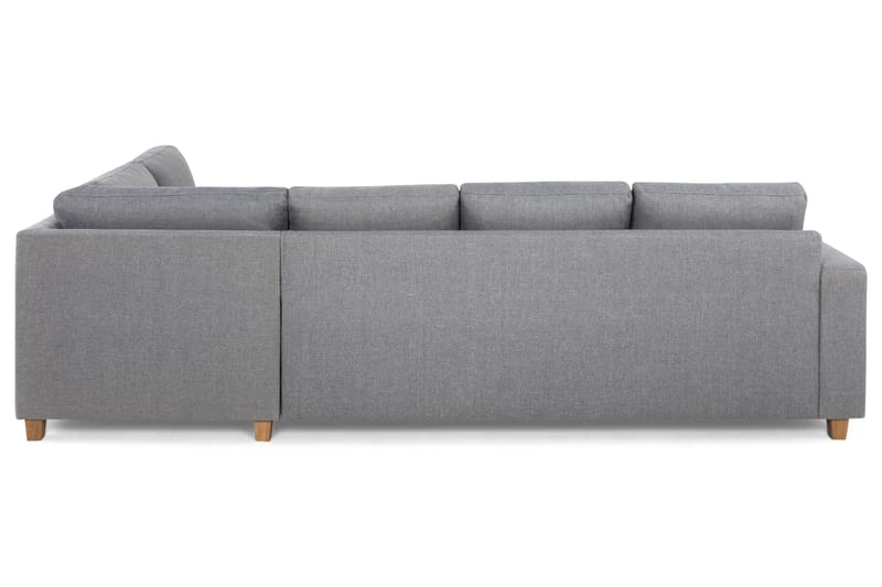 Crazy 4-sits Högervänd L-formad Schäslongsoffa i Tyg - Grå - Möbler - Soffa - Divansoffa & schäslongsoffa - 3 sits soffa med divan