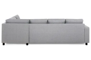 Crazy 4-sits Högervänd L-formad Schäslongsoffa i Tyg - Grå - Möbler - Soffa - Divansoffa & schäslongsoffa - 3 sits soffa med divan