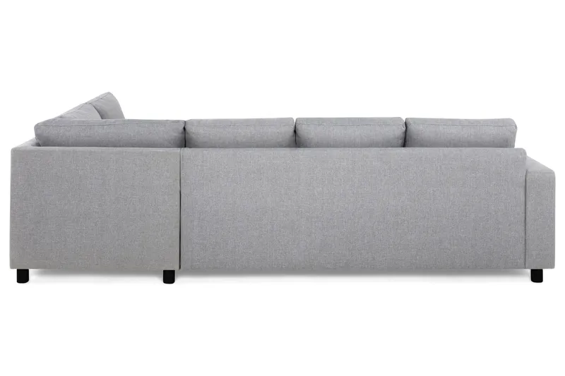 Crazy 4-sits Högervänd L-formad Schäslongsoffa i Tyg - Grå - Möbler - Soffa - Divansoffa & schäslongsoffa - 3 sits soffa med divan