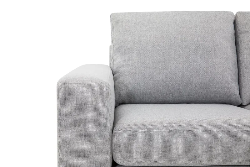 Crazy 4-sits Högervänd L-formad Schäslongsoffa i Tyg - Grå - Möbler - Soffa - Divansoffa & schäslongsoffa - 3 sits soffa med divan