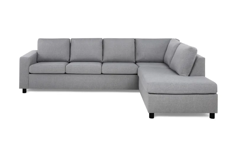 Crazy 4-sits Högervänd L-formad Schäslongsoffa i Tyg - Grå - Möbler - Soffa - Divansoffa & schäslongsoffa - 3 sits soffa med divan