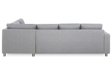 Crazy 4-sits Högervänd L-formad Schäslongsoffa i Tyg - Grå - Möbler - Soffa - Divansoffa & schäslongsoffa - 3 sits soffa med divan