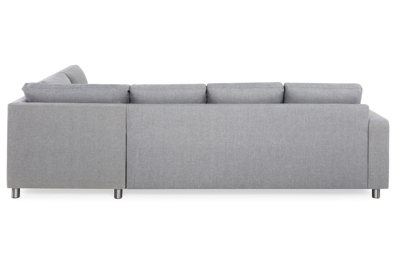 Crazy 4-sits Högervänd L-formad Schäslongsoffa i Tyg - Grå - Möbler - Soffa - Divansoffa & schäslongsoffa - 3 sits soffa med divan