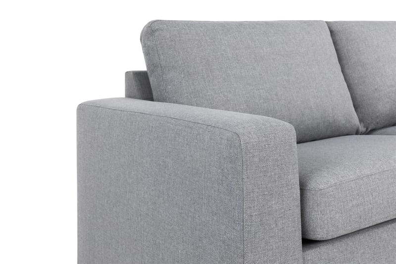 Crazy 4-sits Högervänd L-formad Schäslongsoffa i Tyg - Grå - Möbler - Soffa - Divansoffa & schäslongsoffa - 3 sits soffa med divan