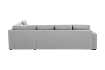 Crazy 4-sits Högervänd L-formad Schäslongsoffa i Tyg - Grå - Möbler - Soffa - Divansoffa & schäslongsoffa - 3 sits soffa med divan