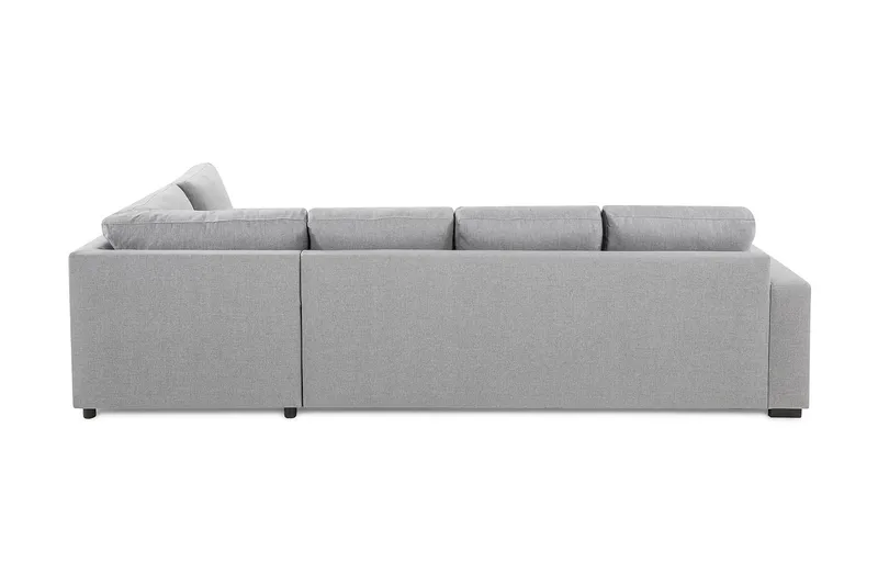 Crazy 4-sits Högervänd L-formad Schäslongsoffa i Tyg - Grå - Möbler - Soffa - Divansoffa & schäslongsoffa - 3 sits soffa med divan