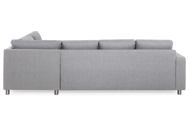 Crazy 4-sits Högervänd L-formad Schäslongsoffa i Tyg - Grå - Möbler - Soffa - Divansoffa & schäslongsoffa - 3 sits soffa med divan