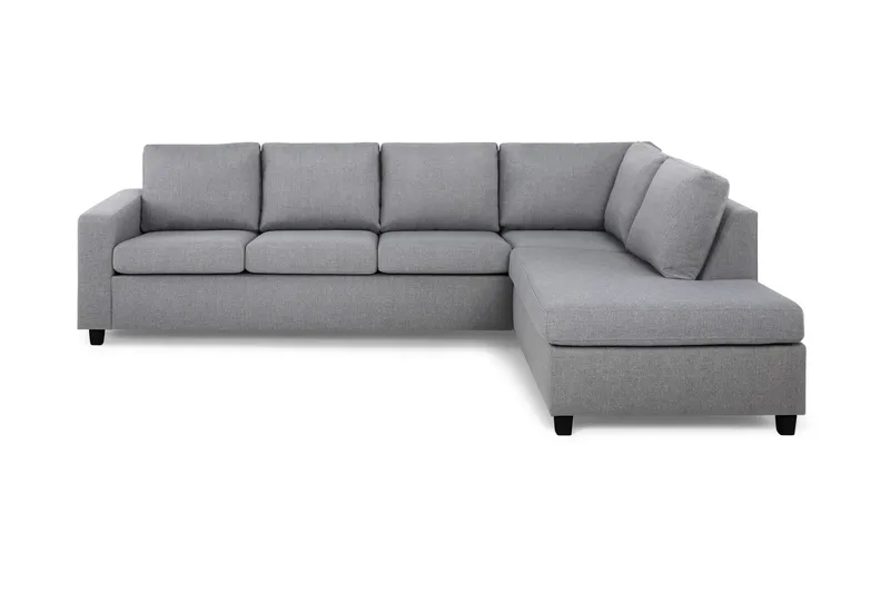 Crazy 4-sits Högervänd L-formad Schäslongsoffa i Tyg - Grå - Möbler - Soffa - Divansoffa & schäslongsoffa - 3 sits soffa med divan