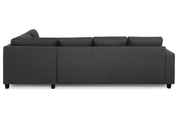 Crazy 4-sits Högervänd L-formad Schäslongsoffa i Tyg - Mörkgrå - Möbler - Soffa - Divansoffa & schäslongsoffa - 3 sits soffa med divan