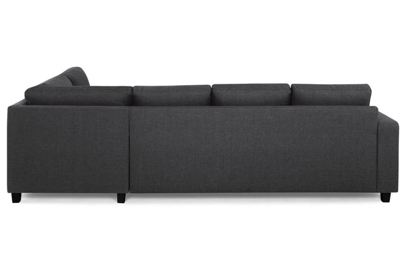 Crazy 4-sits Högervänd L-formad Schäslongsoffa i Tyg - Mörkgrå - Möbler - Soffa - Divansoffa & schäslongsoffa - 3 sits soffa med divan
