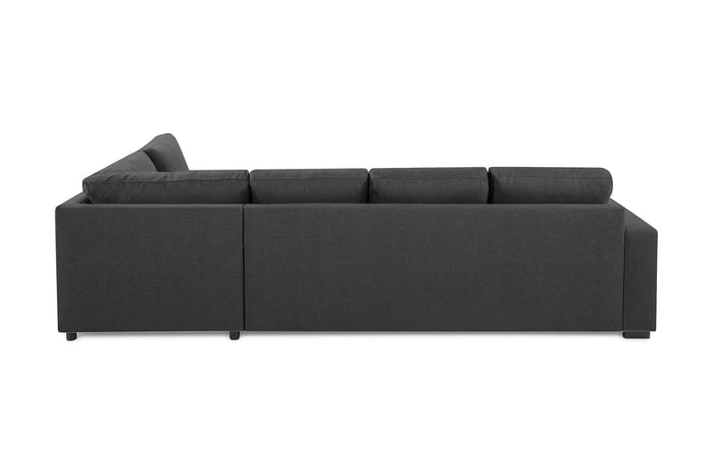 Crazy 4-sits Högervänd L-formad Schäslongsoffa i Tyg - Mörkgrå - Möbler - Soffa - Divansoffa & schäslongsoffa - 3 sits soffa med divan