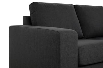 Crazy 4-sits Högervänd L-formad Schäslongsoffa i Tyg - Mörkgrå - Möbler - Soffa - Divansoffa & schäslongsoffa - 3 sits soffa med divan