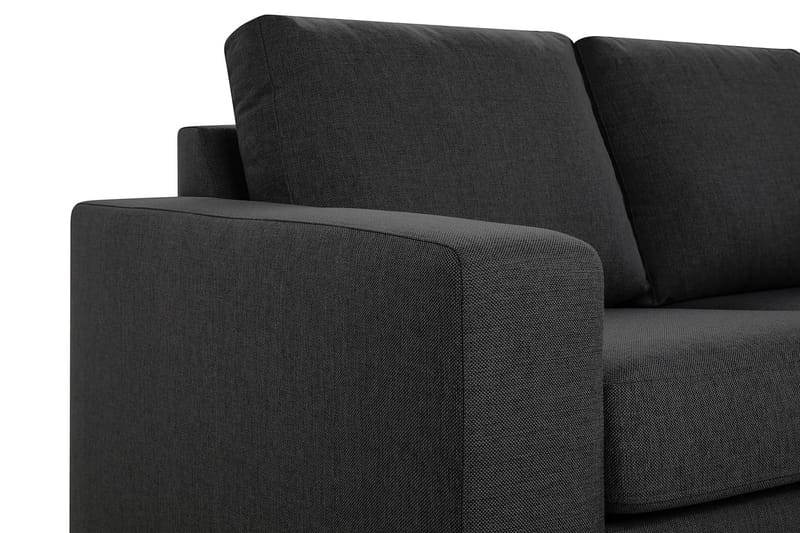 Crazy 4-sits Högervänd L-formad Schäslongsoffa i Tyg - Mörkgrå - Möbler - Soffa - Divansoffa & schäslongsoffa - 3 sits soffa med divan