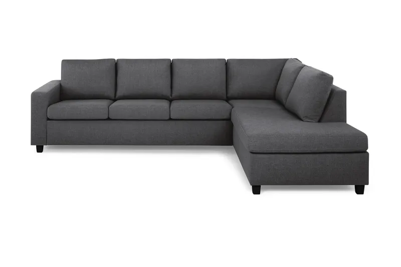 Crazy 4-sits Högervänd L-formad Schäslongsoffa i Tyg - Mörkgrå - Möbler - Soffa - Divansoffa & schäslongsoffa - 3 sits soffa med divan