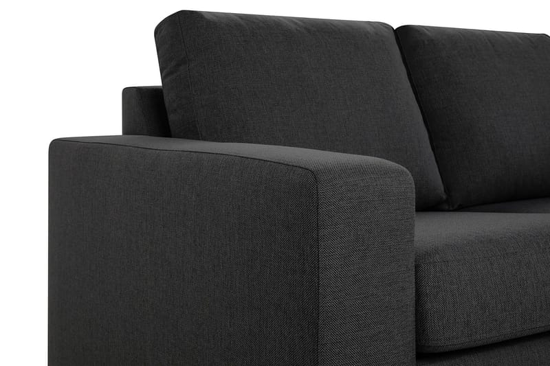Crazy 4-sits Högervänd L-formad Schäslongsoffa i Tyg - Mörkgrå - Möbler - Soffa - Divansoffa & schäslongsoffa - 3 sits soffa med divan
