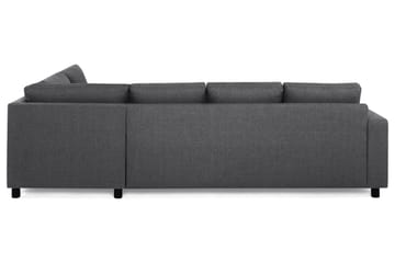 Crazy 4-sits Högervänd L-formad Schäslongsoffa i Tyg - Mörkgrå - Möbler - Soffa - Divansoffa & schäslongsoffa - 3 sits soffa med divan