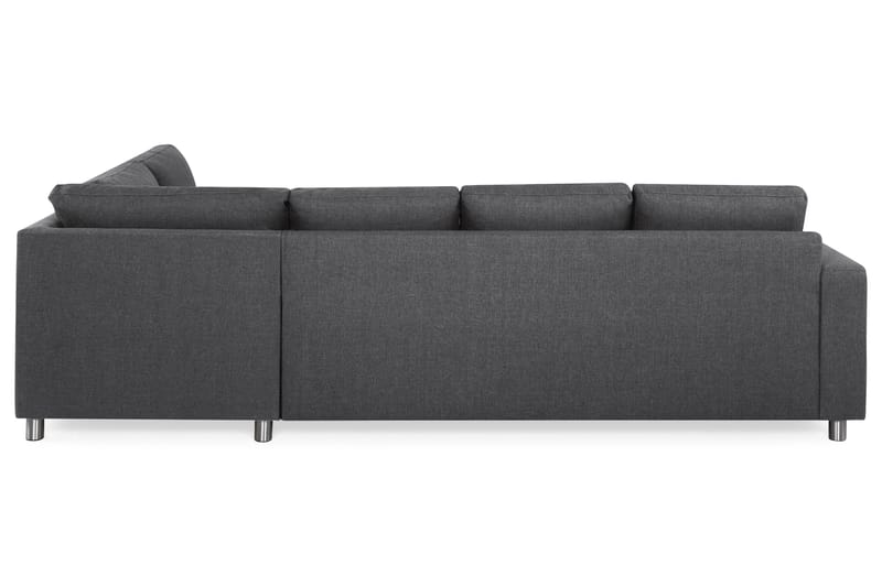 Crazy 4-sits Högervänd L-formad Schäslongsoffa i Tyg - Mörkgrå - Möbler - Soffa - Divansoffa & schäslongsoffa - 3 sits soffa med divan