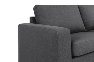 Crazy 4-sits Högervänd L-formad Schäslongsoffa i Tyg - Mörkgrå - Möbler - Soffa - Divansoffa & schäslongsoffa - 3 sits soffa med divan