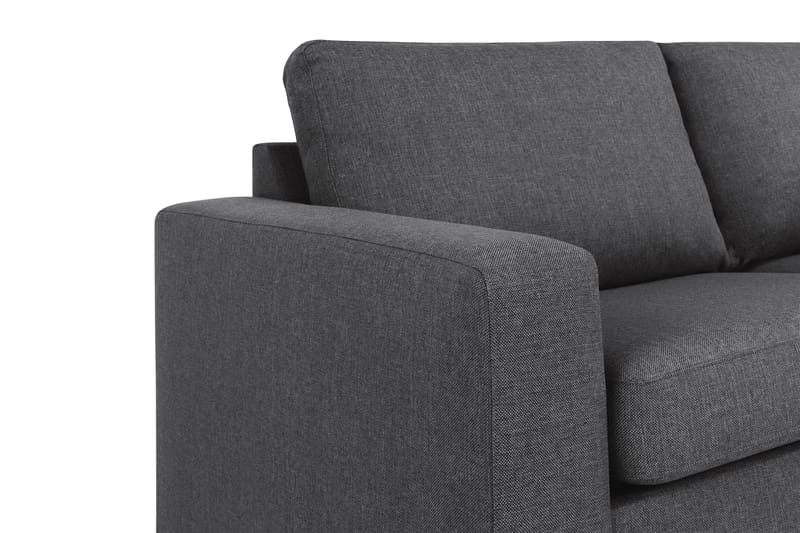 Crazy 4-sits Högervänd L-formad Schäslongsoffa i Tyg - Mörkgrå - Möbler - Soffa - Divansoffa & schäslongsoffa - 3 sits soffa med divan