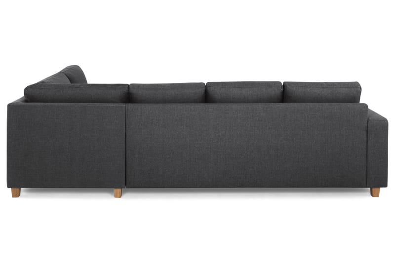 Crazy 4-sits Högervänd L-formad Schäslongsoffa i Tyg - Mörkgrå - Möbler - Soffa - Divansoffa & schäslongsoffa - 3 sits soffa med divan