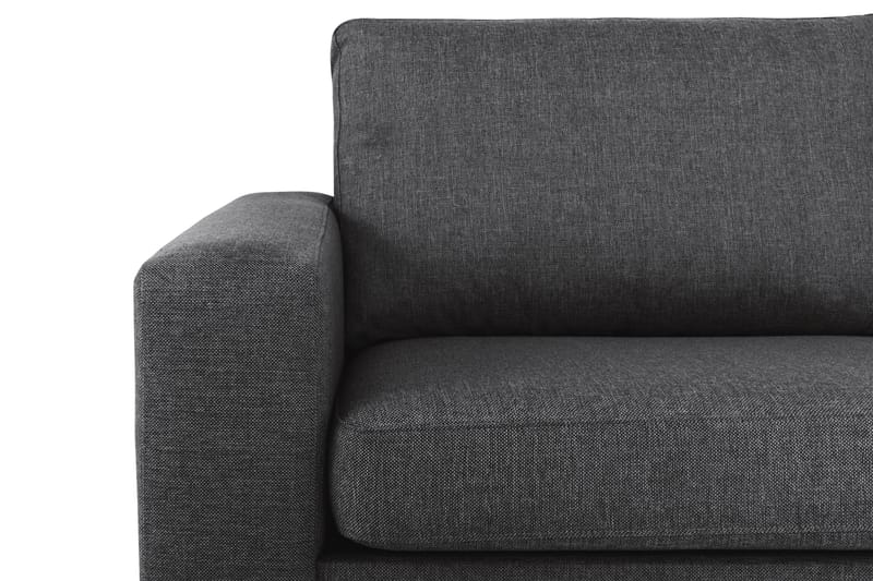 Crazy 4-sits Högervänd L-formad Schäslongsoffa i Tyg - Mörkgrå - Möbler - Soffa - Divansoffa & schäslongsoffa - 3 sits soffa med divan