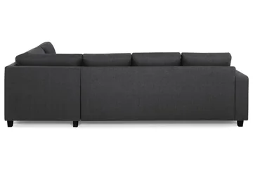 Crazy 4-sits Högervänd L-formad Schäslongsoffa i Tyg - Mörkgrå - Möbler - Soffa - Divansoffa & schäslongsoffa - 3 sits soffa med divan