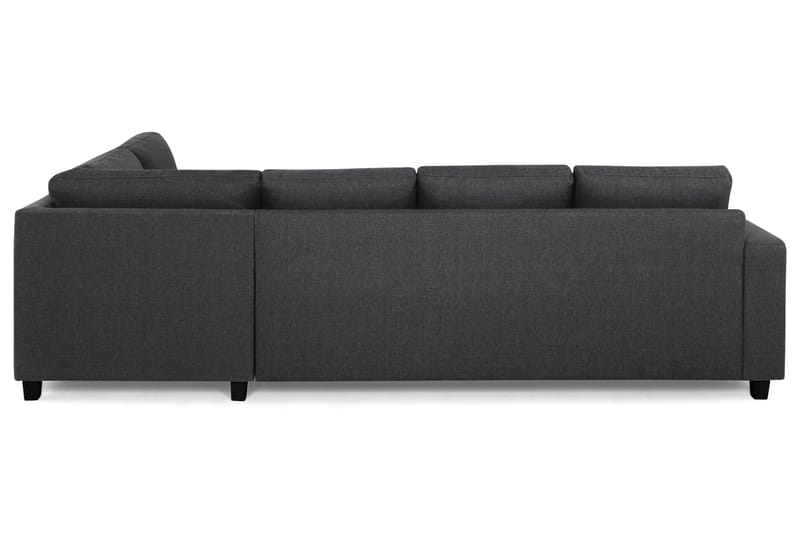 Crazy 4-sits Högervänd L-formad Schäslongsoffa i Tyg - Mörkgrå - Möbler - Soffa - Divansoffa & schäslongsoffa - 3 sits soffa med divan