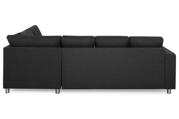 Crazy 4-sits Högervänd U-formad Large Soffa med Divan och Schäslong i Tyg - Antracit - Möbler - Soffa - Divansoffa & schäslongsoffa - 3 sits soffa med divan