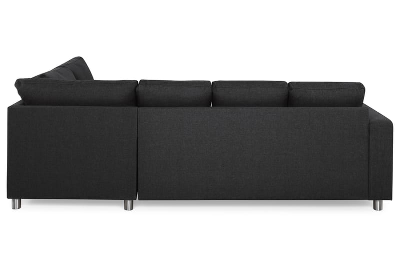Crazy 4-sits Högervänd U-formad Large Soffa med Divan och Schäslong i Tyg - Antracit - Möbler - Soffa - Divansoffa & schäslongsoffa - 3 sits soffa med divan
