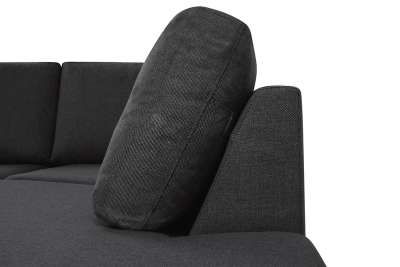 Crazy 4-sits Högervänd U-formad Large Soffa med Divan och Schäslong i Tyg - Antracit - Möbler - Soffa - Divansoffa & schäslongsoffa - 3 sits soffa med divan