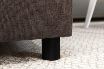 Crazy 4-sits Högervänd U-formad Small Soffa med Divan och Schäslong i Tyg - Brun - Möbler - Soffa - Divansoffa & schäslongsoffa - 3 sits soffa med divan