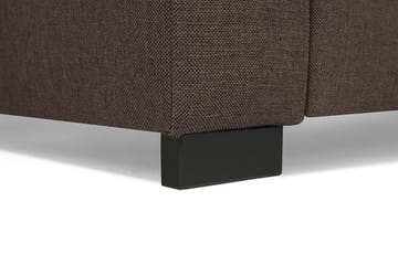 Crazy 4-sits Högervänd U-formad Small Soffa med Divan och Schäslong i Tyg - Brun - Möbler - Soffa - Divansoffa & schäslongsoffa - 3 sits soffa med divan