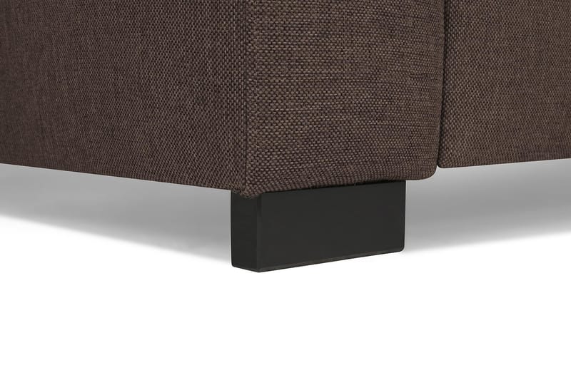 Crazy 4-sits Högervänd U-formad Small Soffa med Divan och Schäslong i Tyg - Brun - Möbler - Soffa - Divansoffa & schäslongsoffa - 3 sits soffa med divan