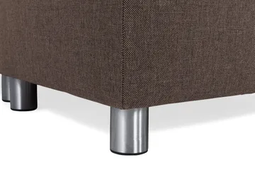 Crazy 4-sits Högervänd U-formad Small Soffa med Divan och Schäslong i Tyg - Brun - Möbler - Soffa - Divansoffa & schäslongsoffa - 3 sits soffa med divan