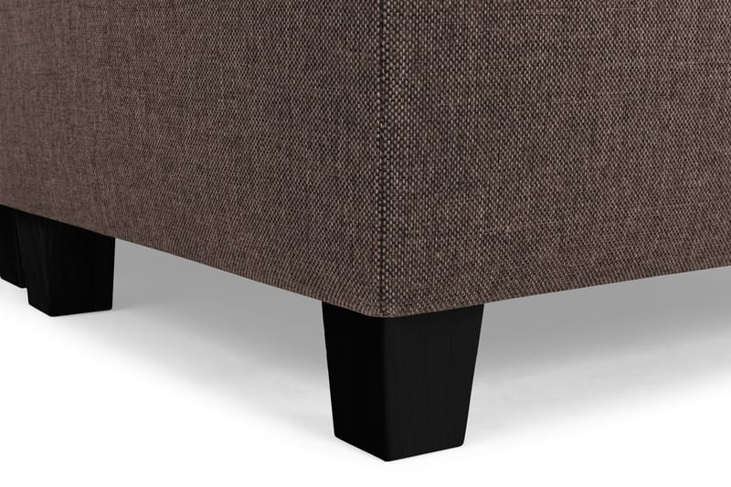 Crazy 4-sits Högervänd U-formad Small Soffa med Divan och Schäslong i Tyg - Brun - Möbler - Soffa - Divansoffa & schäslongsoffa - 3 sits soffa med divan