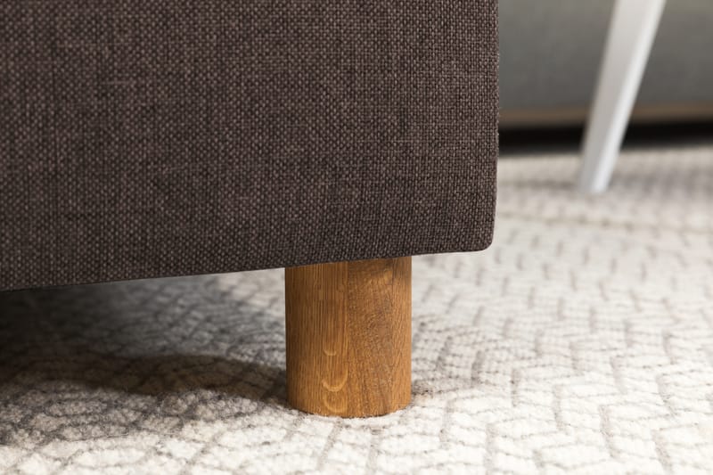 Crazy 4-sits Högervänd U-formad Small Soffa med Divan och Schäslong i Tyg - Brun - Möbler - Soffa - Divansoffa & schäslongsoffa - 3 sits soffa med divan