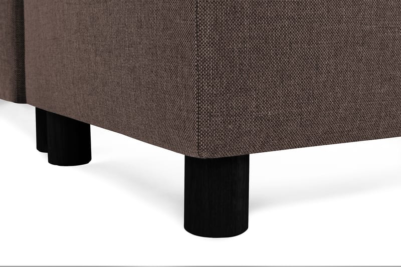 Crazy 4-sits Högervänd U-formad Small Soffa med Divan och Schäslong i Tyg - Brun - Möbler - Soffa - Divansoffa & schäslongsoffa - 3 sits soffa med divan