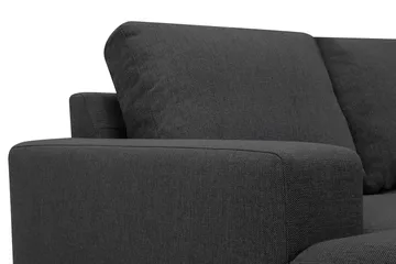 Crazy 4-sits Högervänd U-formad Small Soffa med Divan och Schäslong i Tyg - Mörkgrå - Möbler - Soffa - Divansoffa & schäslongsoffa - 3 sits soffa med divan