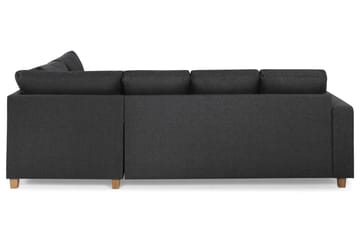 Crazy 4-sits Högervänd U-formad Small Soffa med Divan och Schäslong i Tyg - Mörkgrå - Möbler - Soffa - Divansoffa & schäslongsoffa - 3 sits soffa med divan