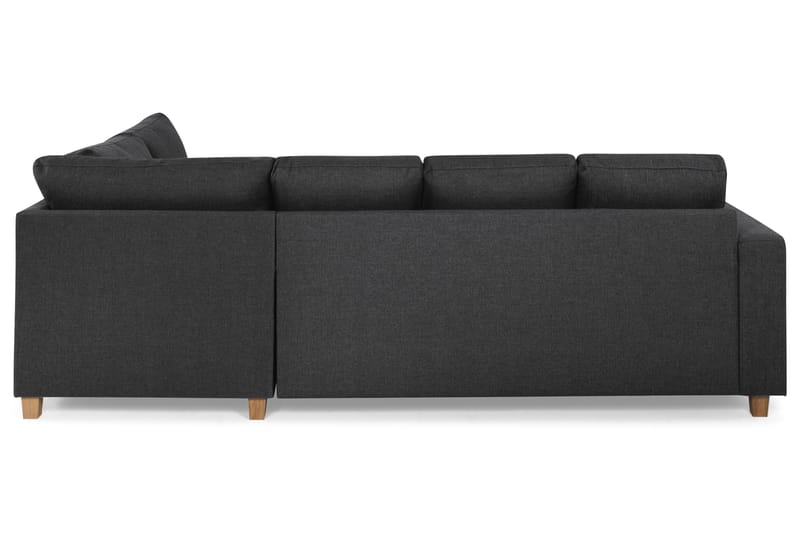 Crazy 4-sits Högervänd U-formad Small Soffa med Divan och Schäslong i Tyg - Mörkgrå - Möbler - Soffa - Divansoffa & schäslongsoffa - 3 sits soffa med divan