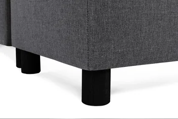 Crazy 4-sits Högervänd U-formad Small Soffa med Divan och Schäslong i Tyg - Mörkgrå - Möbler - Soffa - Divansoffa & schäslongsoffa - 3 sits soffa med divan